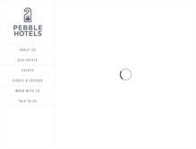 Tablet Screenshot of pebblehotels.com